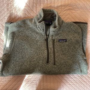 Gray Patagonia Better Sweater Quarter Zip